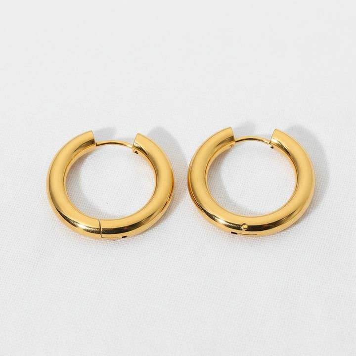 Double Layer Hoop Earrings with Elegant Design for wholesale by paperln