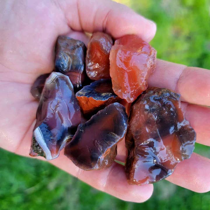 Lapidary Central - Wholesale Spiritual Stone/Crystal - Random Pull Swazi Agate Rough Chunks! Great for Tumbling! Swali Agate