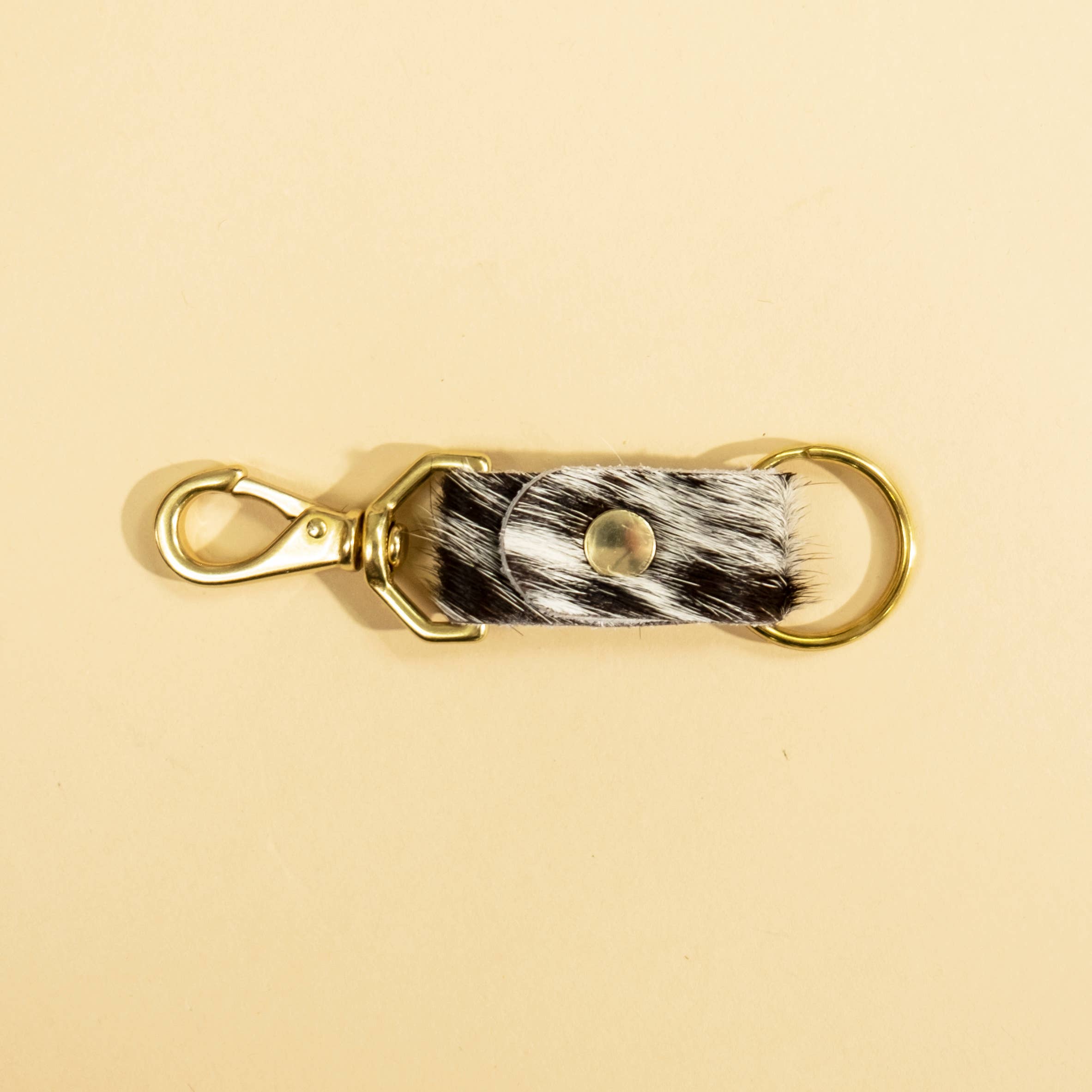 Primecut - Wholesale Keychain - Unisex - Keychain - Salt + Pepper Hair on Hide