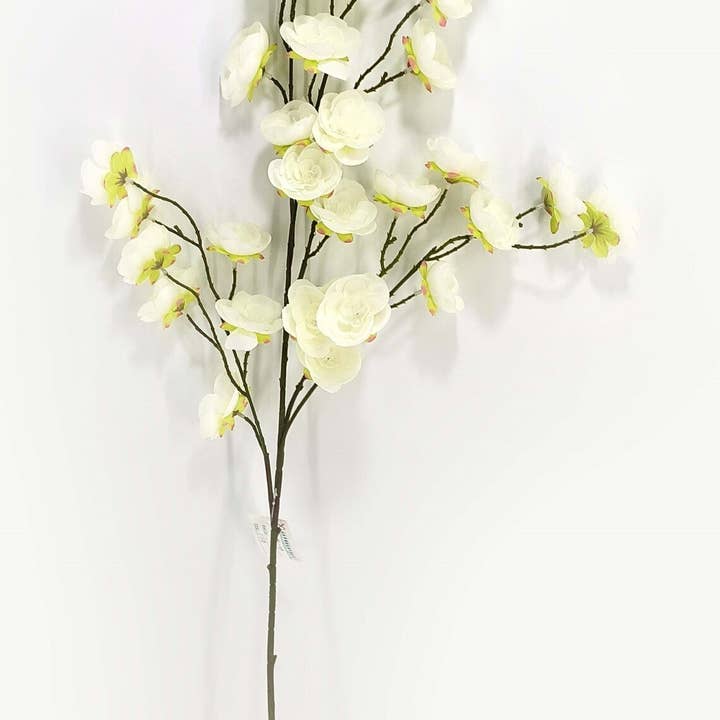 General Wholesale Inc - Wholesale Artificial Flowers - PEACH BLOSSOM SPRAY CREAM - 50111