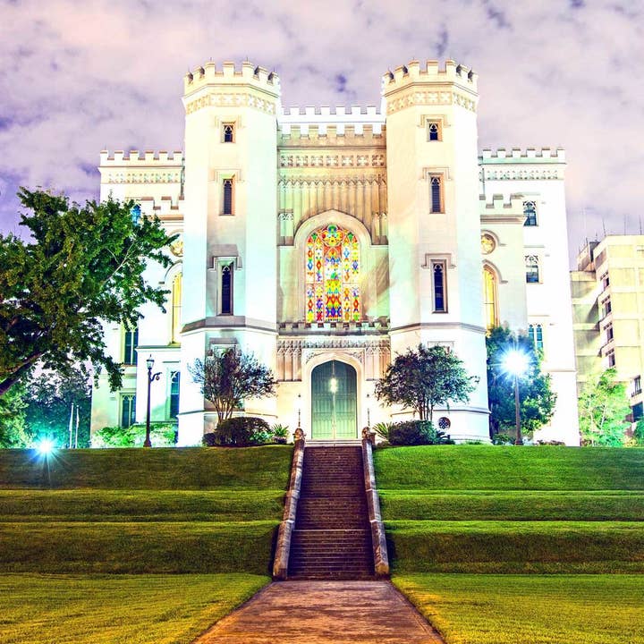 Louisianes Old State Capitol Dessous de verre pour la vente par South Austin Gallery
