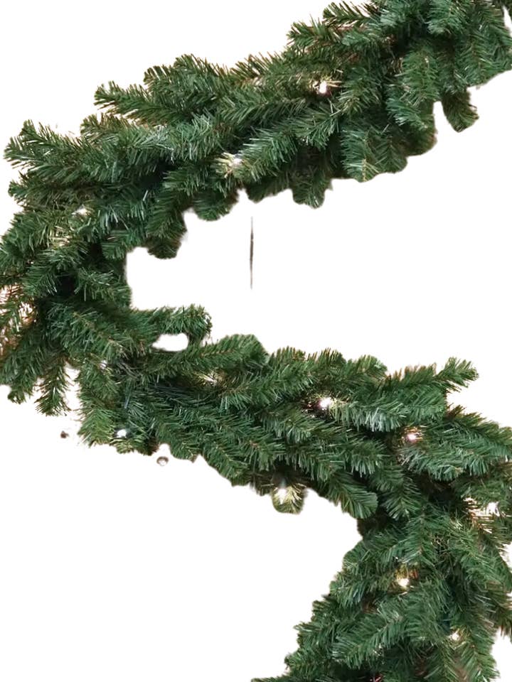 9'X12" Lit Northern Spruce Garland (50Lt) 240Tips Christmas for wholesale by Larksilk