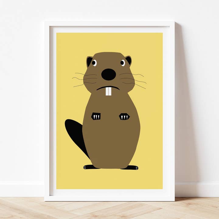 Castor - Impressão artística A5/A4/A3 por atacado de Salty Crayon