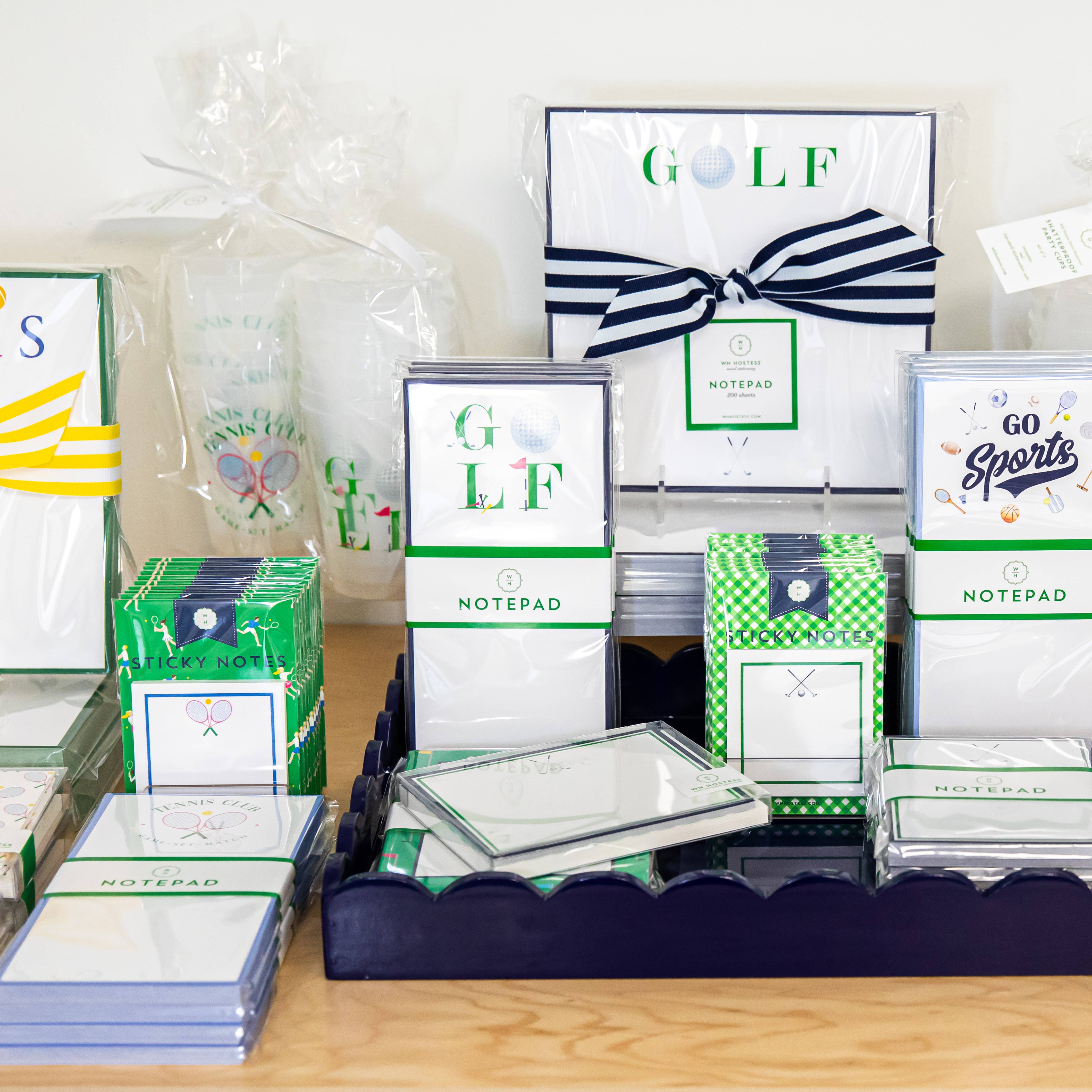 WH Hostess Social Stationery - Wholesale Notepad - In Stock 4.25x5.5 Golf Notepad2