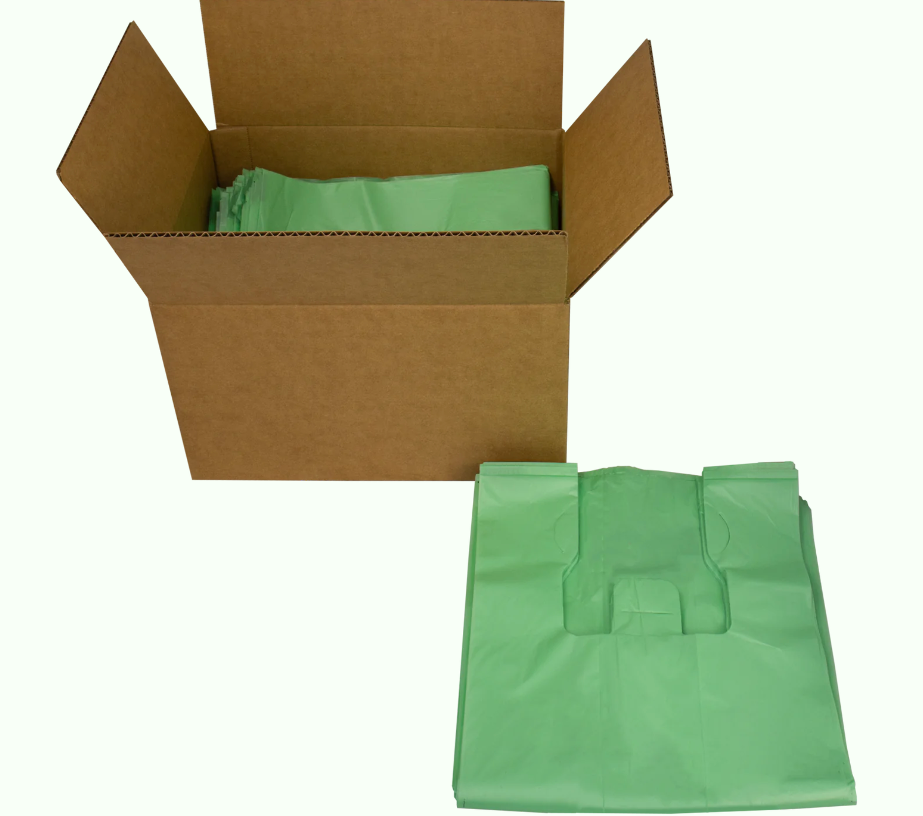 beyondGREEN biotech, Inc. – Saco de mercearia/compras por atacado – Sacos Grandes Compostáveis Multiusos–500 Unidades3