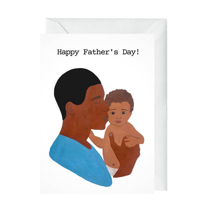 Biglietto per la festa del papà, biglietto per papà e bambino, confezione da 3 per la vendita all'ingrosso da parte di Generosity Co.