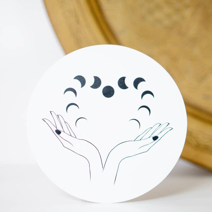 Taming the Tangle - Wholesale Sticker - Heart Moon sticker, moon phases sticker, new moon sticker1