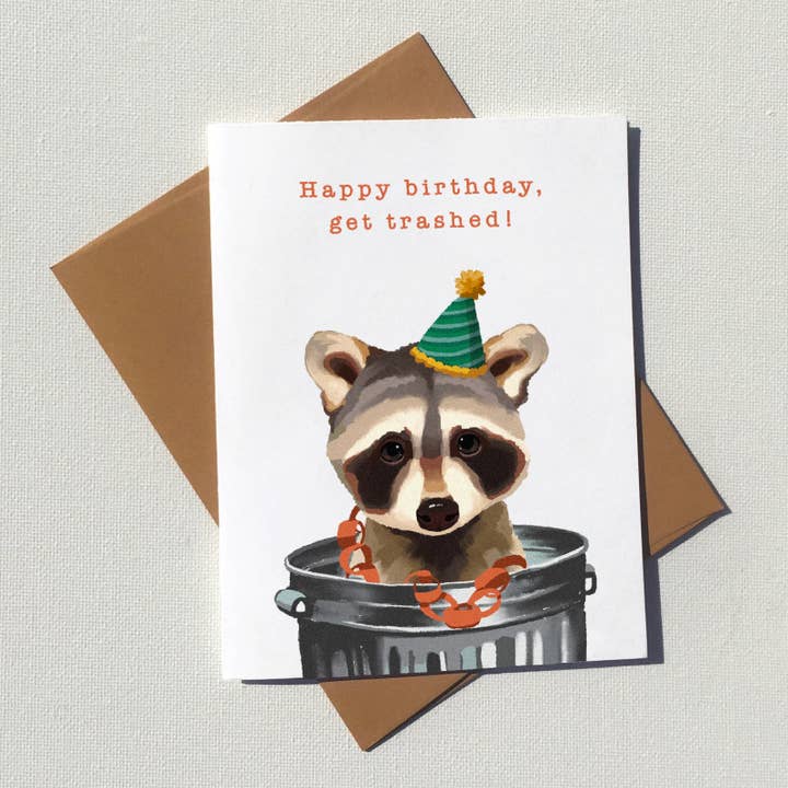 Get Trashed Card for wholesale by Yuma's Art Studio
