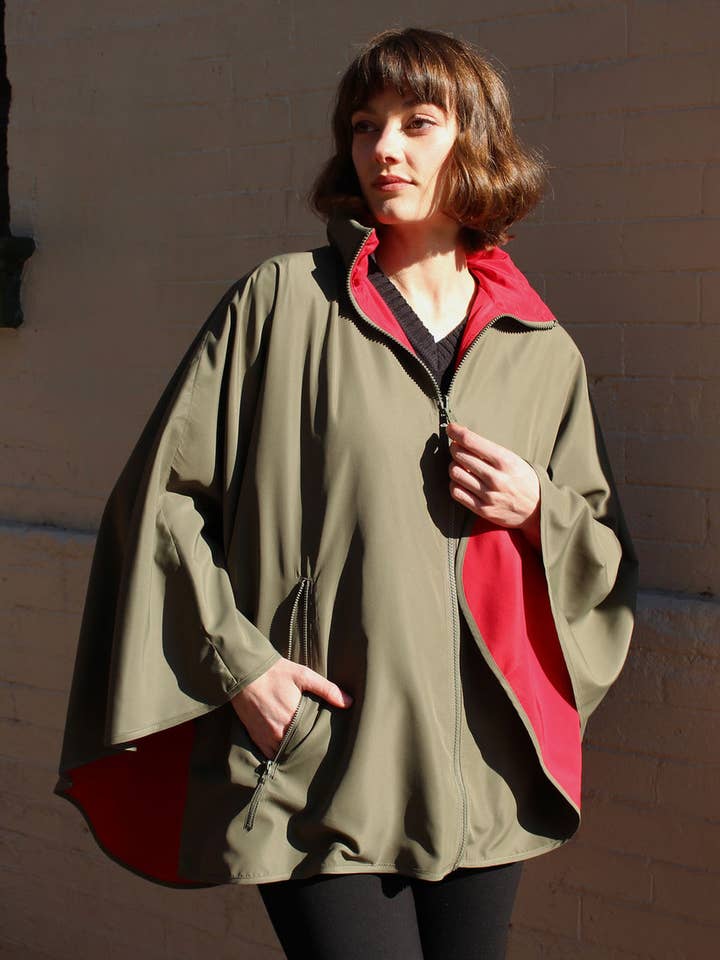 Olive & Red SPORTYRAP for wholesale by RAINRAPS