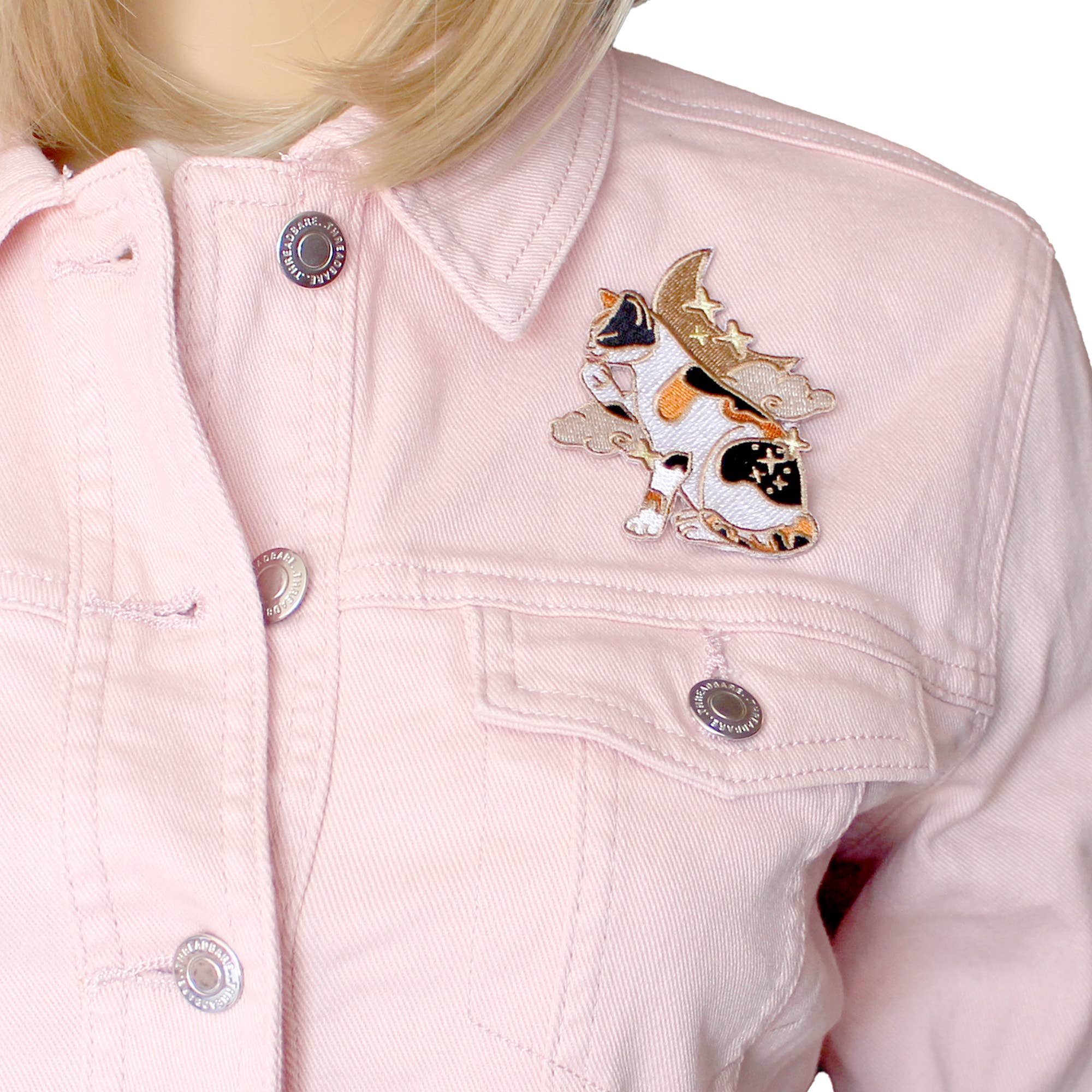 Glitter Punk – wholesale Patch – Calico Cat Embroidered Iron-on Patch1