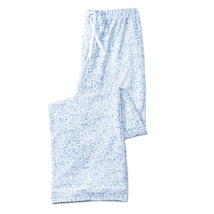 Seaside Women’s Button Front Long Pajama Set for wholesale on Faire