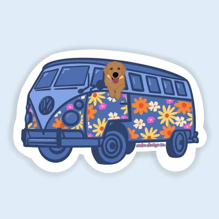 Bus Pup Sticker for wholesale by Stoke Design Company