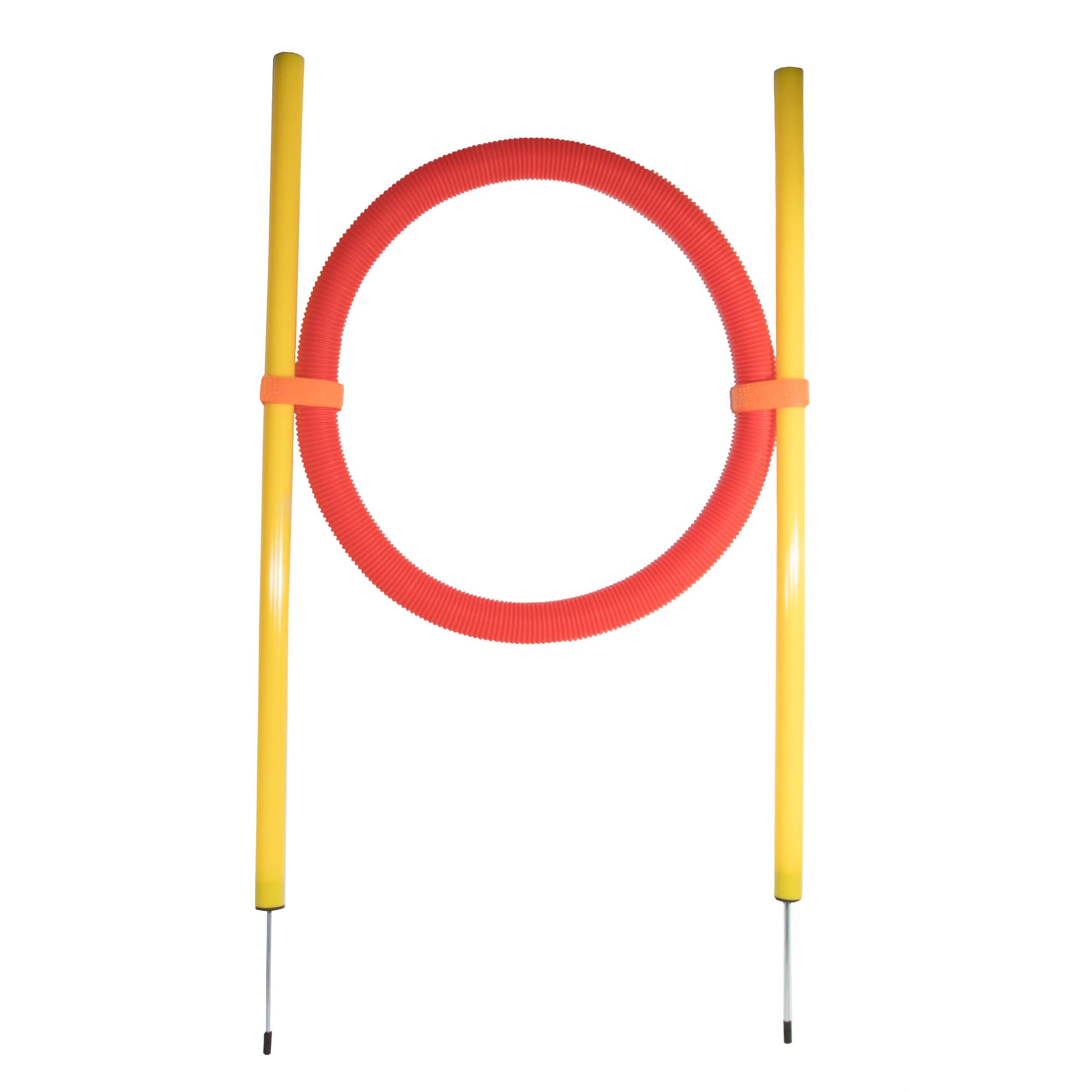 Yellow Pet Life Hoop Hopper Collapsible Agility Dog Trainer Kit for wholesale on Faire0