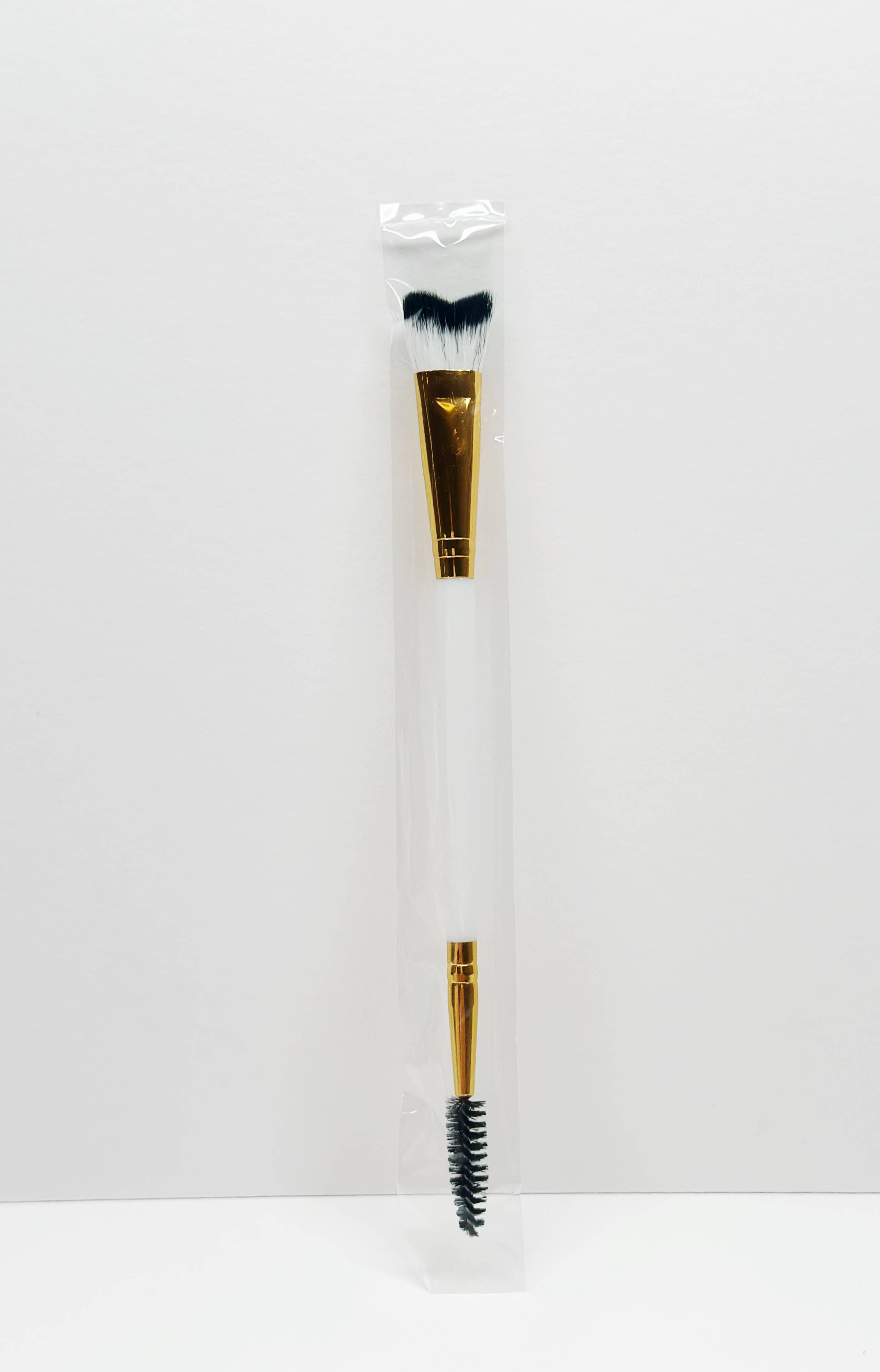 Silver Dual Sided Brush & Spoolie for wholesale on Faire0