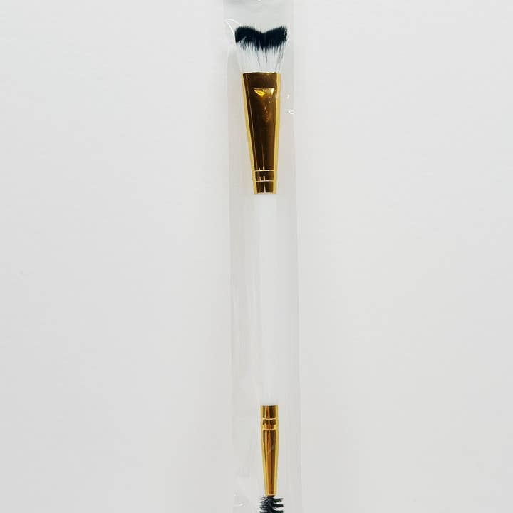 Silver Dual Sided Brush & Spoolie for wholesale on Faire