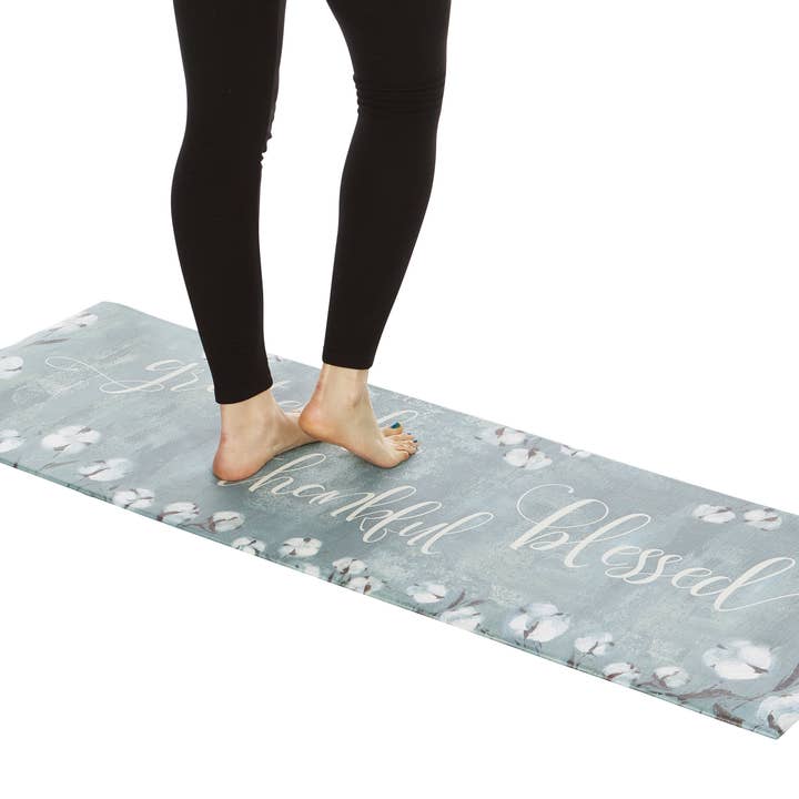 J&V TEXTILES - Wholesale Floor Mat - Grateful Thankful Bless Anti-Fatigue Memory Foam Kitchen Mat