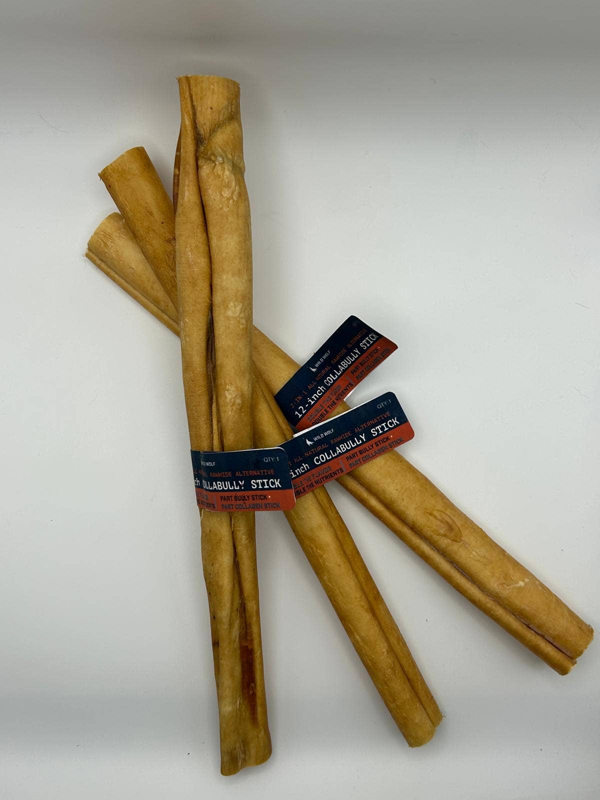 Wild Wolf Bully Sticks - Wholesale Pet Treats - Dog - 12-inch CollaBully Stick - 100% Natural Dog Chew Treats1