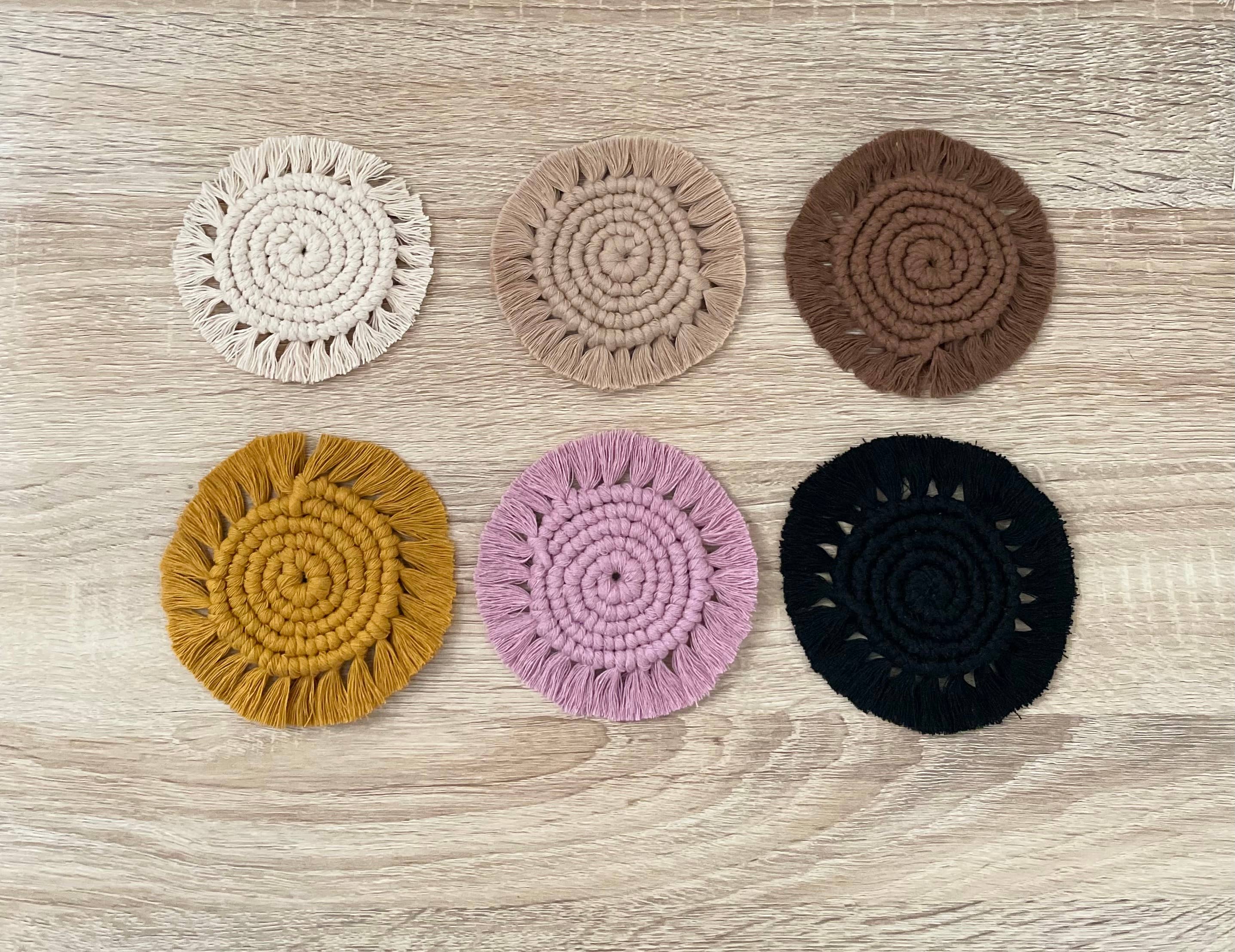 Knotty Mama Studios – wholesale Car coaster – women's – Macrame Car Coaster5