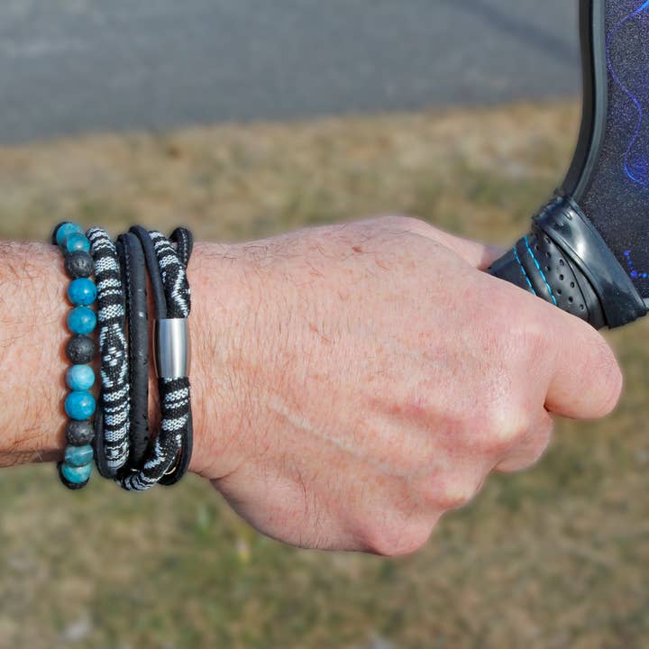 Sea Ranch Jewelry - Wholesale Jewelry Set - 8MW Gemstone Stretch Men or Women Bracelets & Anklets Dozen1