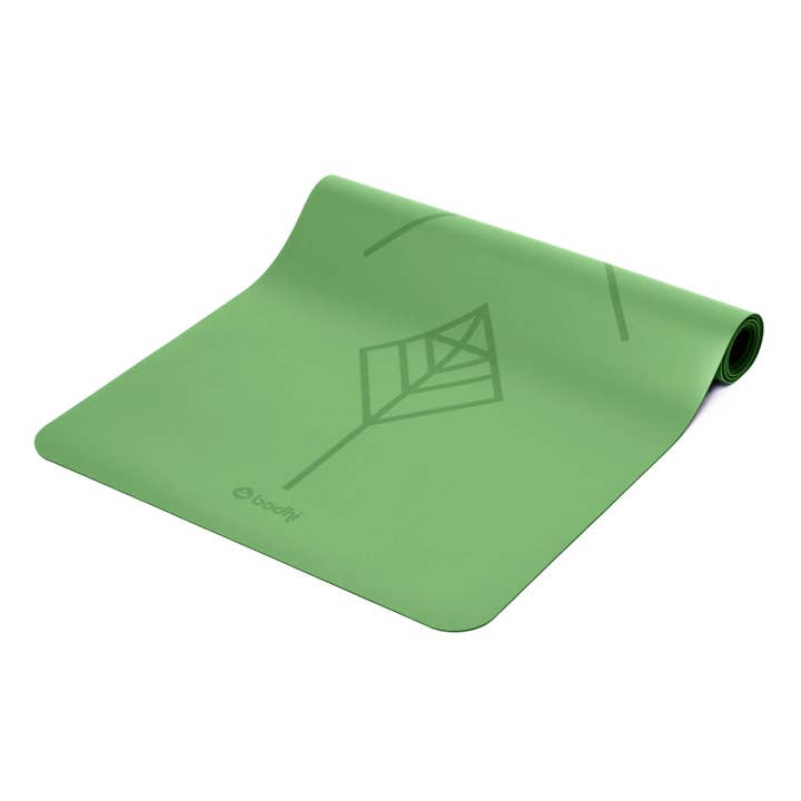 Bodynova - Wholesale Yoga Mat - PHOENIX Mat design yoga mat with tribal alignment green