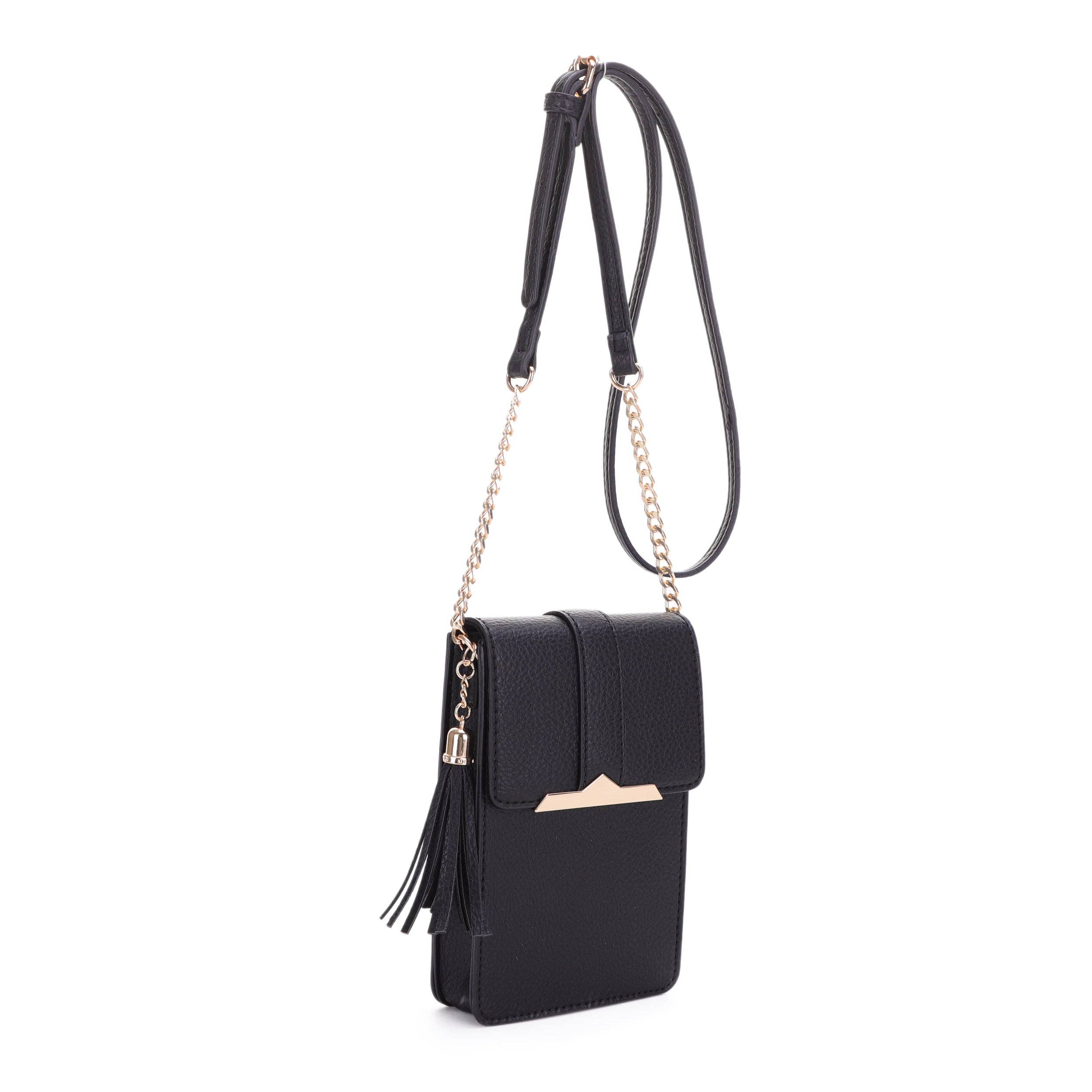 Isabelle Handbags - Vendita all'ingrosso Borsa a tracolla - Donna - FC20568 Borsa a Tracolla Porta Telefono con Ferramenta in Metallo Dorato12