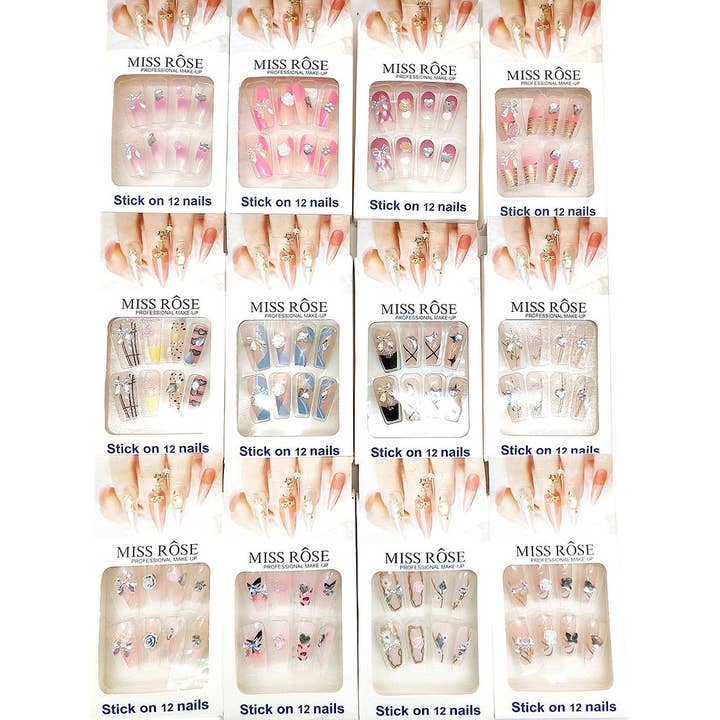 Diacly - Wholesale Press-On/Fake Nails - 12pk Artist Touch Mix Design Press on Nail Tips
