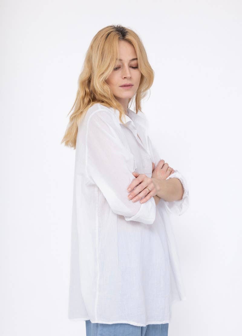 6923 100% COTTON WHITE SHIRT for wholesale on Faire1