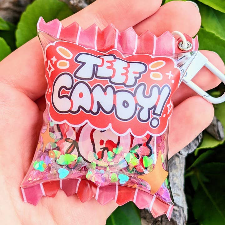 Puffy Teef Candy Keychain for wholesale by Milky Tomato