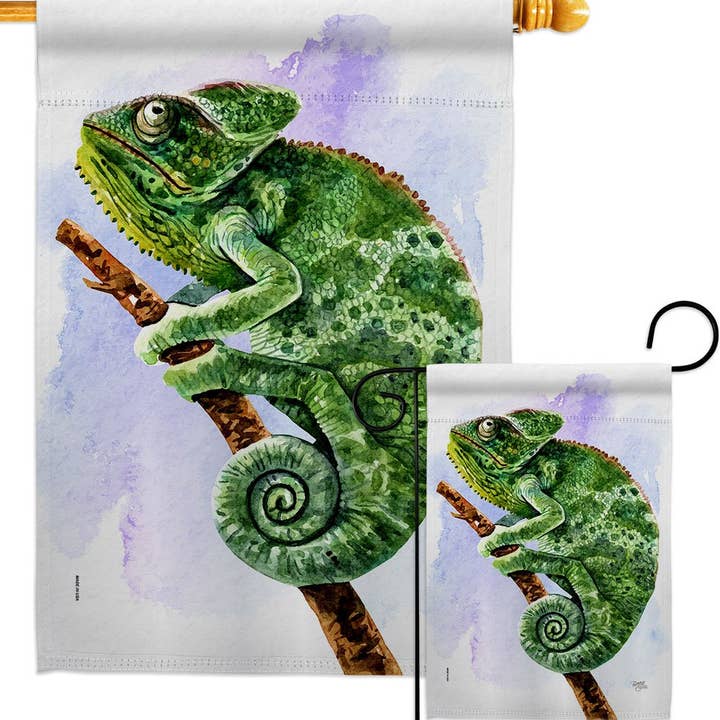 Two Group Flag Co – Engroshandel Flag – Kamæleon Dyr Critter Decor Flag