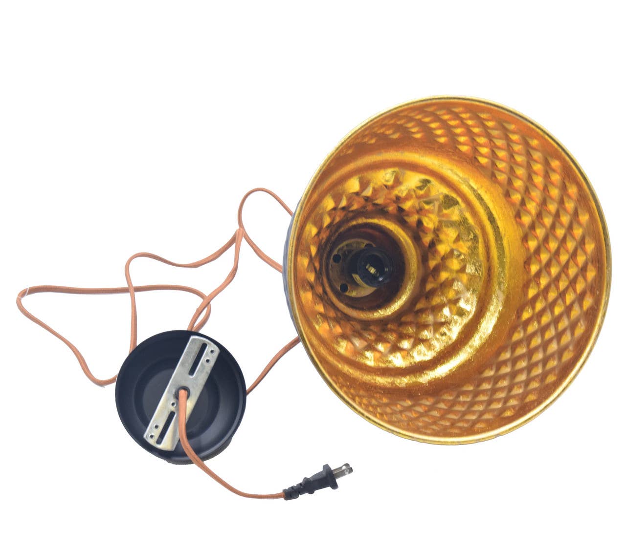 Vagabond Vintage - Wholesale Chandelier/Hanging Light - METAL AND GOLD LEAF PENDANT LAMP3