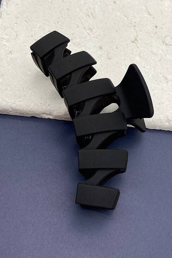 JOSSLYN by wall to wall - Wholesale Hair Clip - Women's - MATTE JUMBO WAIVY NON SLIP HAIR CLAW CLIP | 40H3893