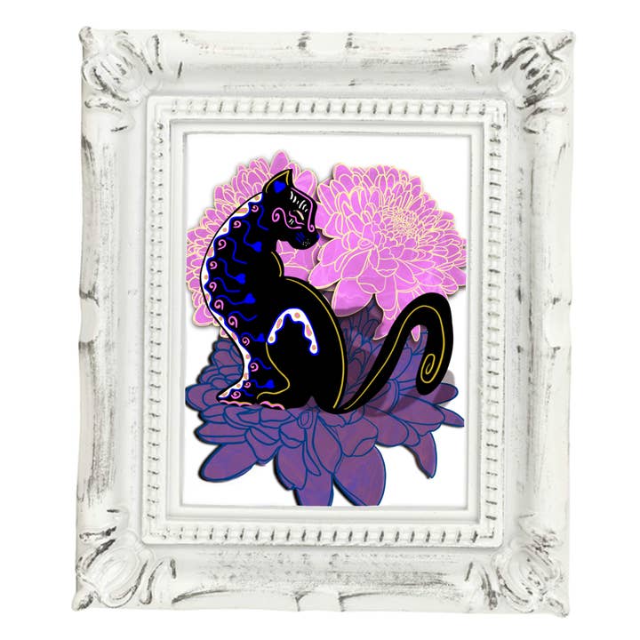Neverending Stickers - Framed Mini Print - Dia De Los Muerto for wholesale by Neverending Stickers
