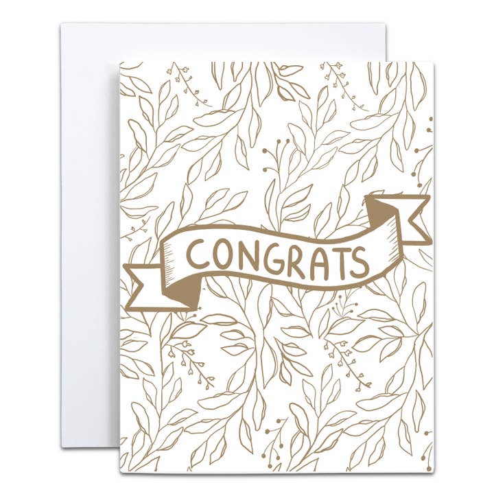 Biglietto di Auguri con Nastro di Congratulazioni - Interno Vuoto per la vendita all'ingrosso da parte di mo.mitt