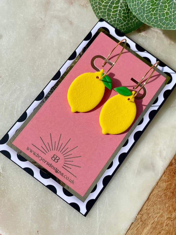 Fruity Statement Peach Earrings for wholesale by Bryers Designs