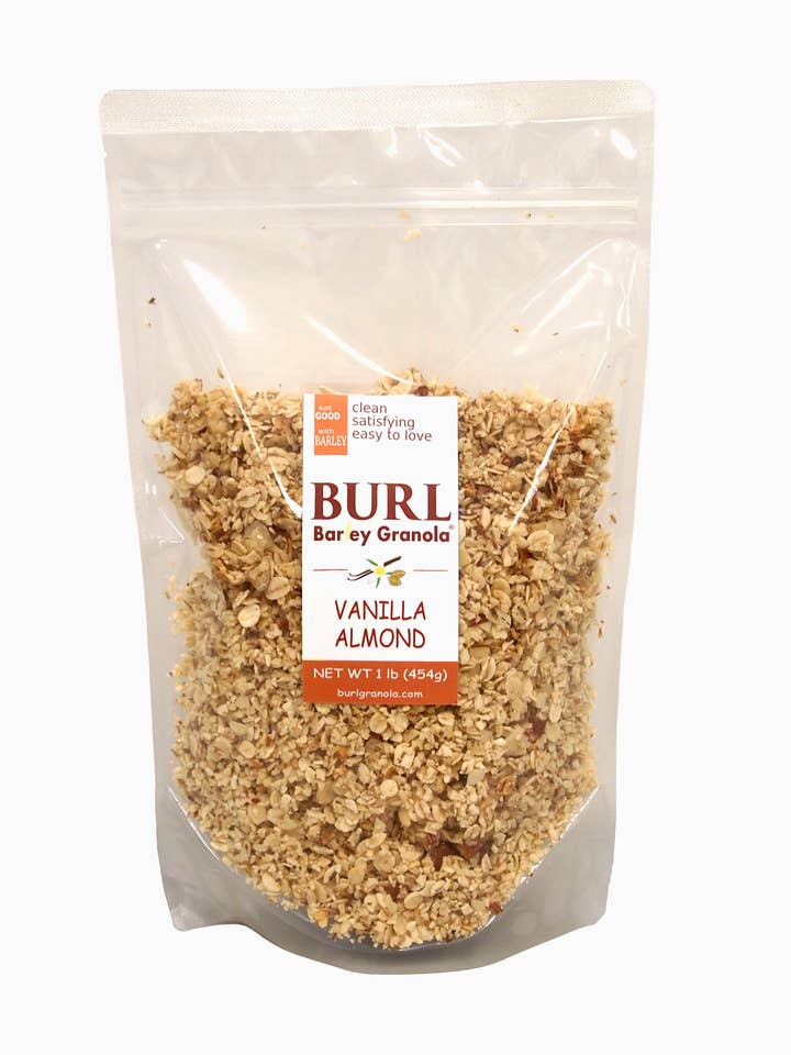 Burl Barley Granola, Vanilla Almond, 1 lb for wholesale by Burl Barley Granola