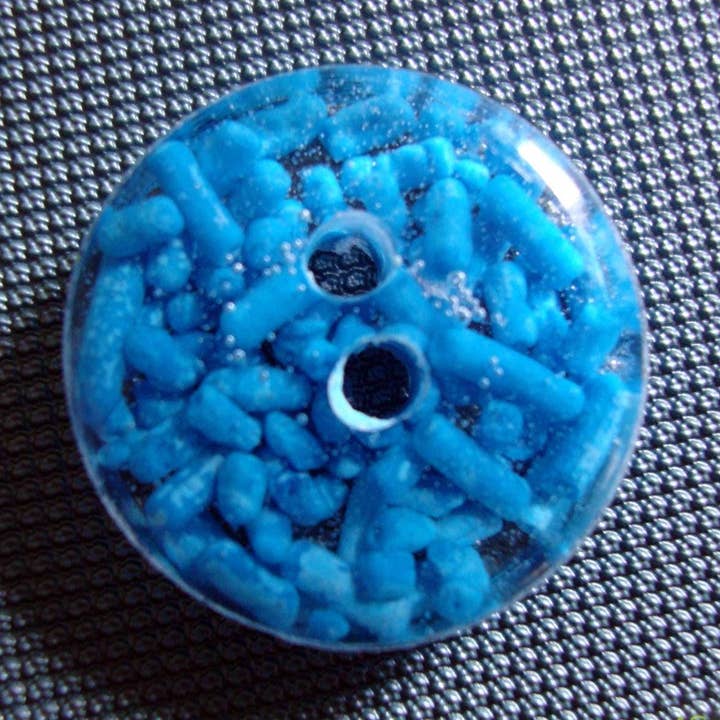 ButtonTHIS - Wholesale Sewing button/snap - Handmade Resin Buttons, Blue Sprinkle Buttons, Buttons for Sewing, Craft Supplies, Buttons for Cardigan, Unique Buttons for Knitting DIY0