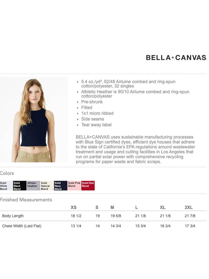 Total Apparel - Wholesale Tank Top - Women's - Bella + Canvas Ladies' Micro Ribbed Racerback Tank 1019