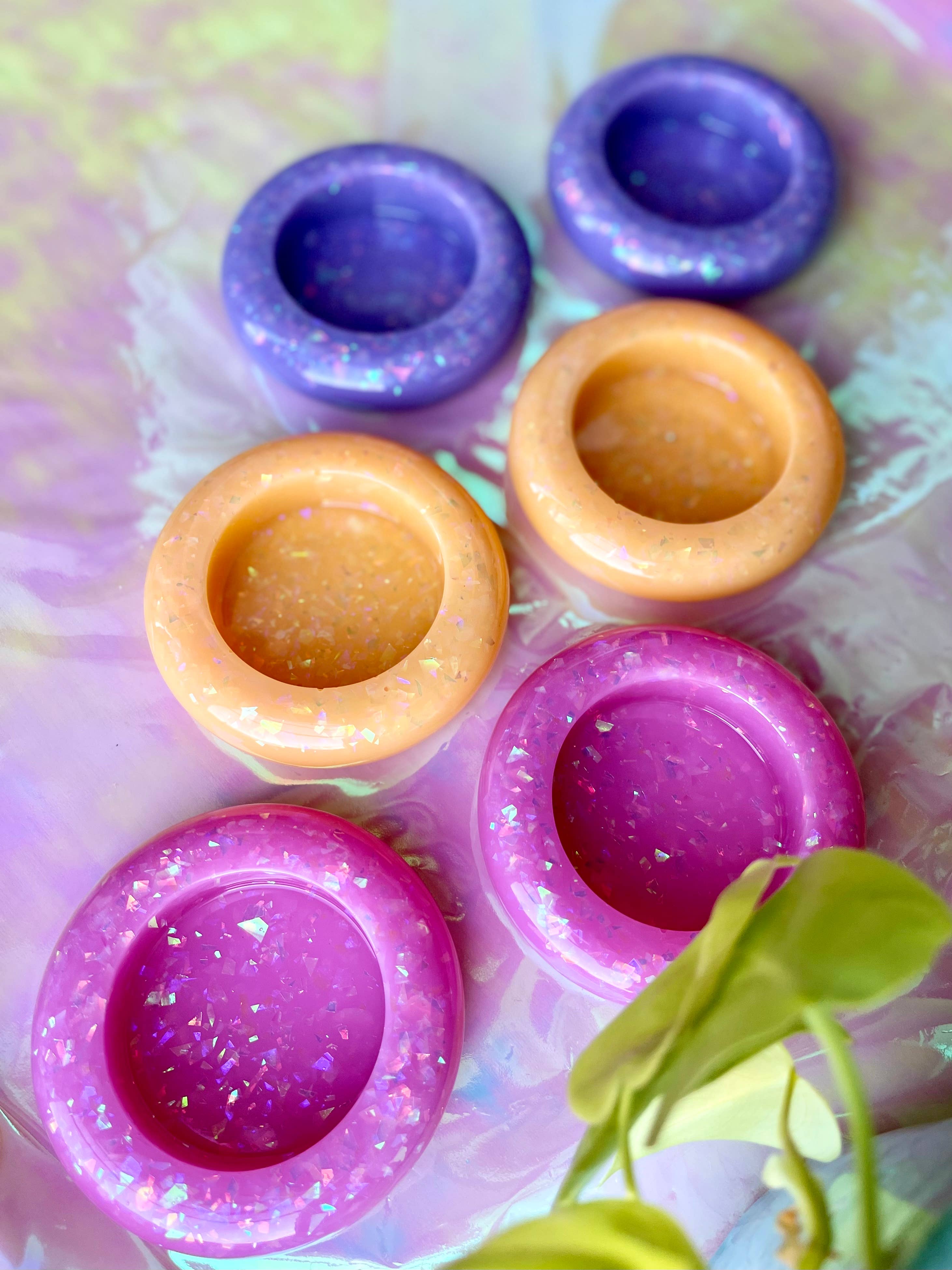 Prescription Resin - Wholesale Jewelry Dish - RESIN ROUND TRINKET BOWL | x 6 MIXED ASSORTMENT8