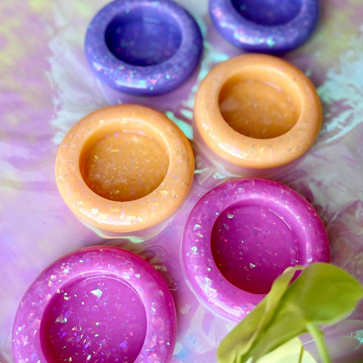 Prescription Resin - Wholesale Jewelry Dish - RESIN ROUND TRINKET BOWL | x 6 MIXED ASSORTMENT8