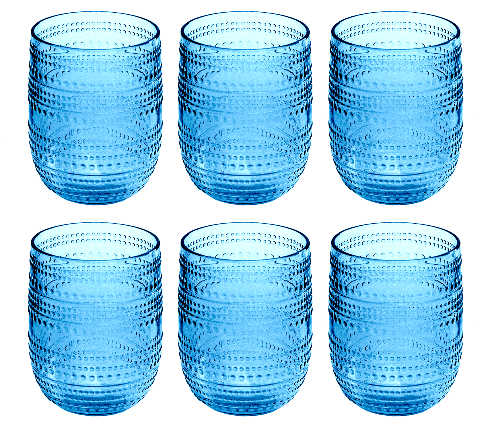 Abode Homewares by TarHong – wholesale Drinking glass/cup – Beaded Stemless Shatterproof Premium Plastic Drinkware Set1