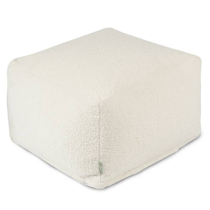 Majestic Home Goods - Wholesale Ottoman - Majestic Home Goods Cream Sherpa Ottoman
