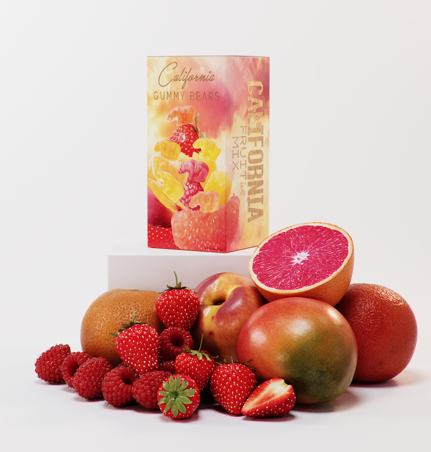 California Gummy Bears - Wholesale Gummy - CALIFORNIA FRUIT MIX - Gummy Bears - Real Fruit11