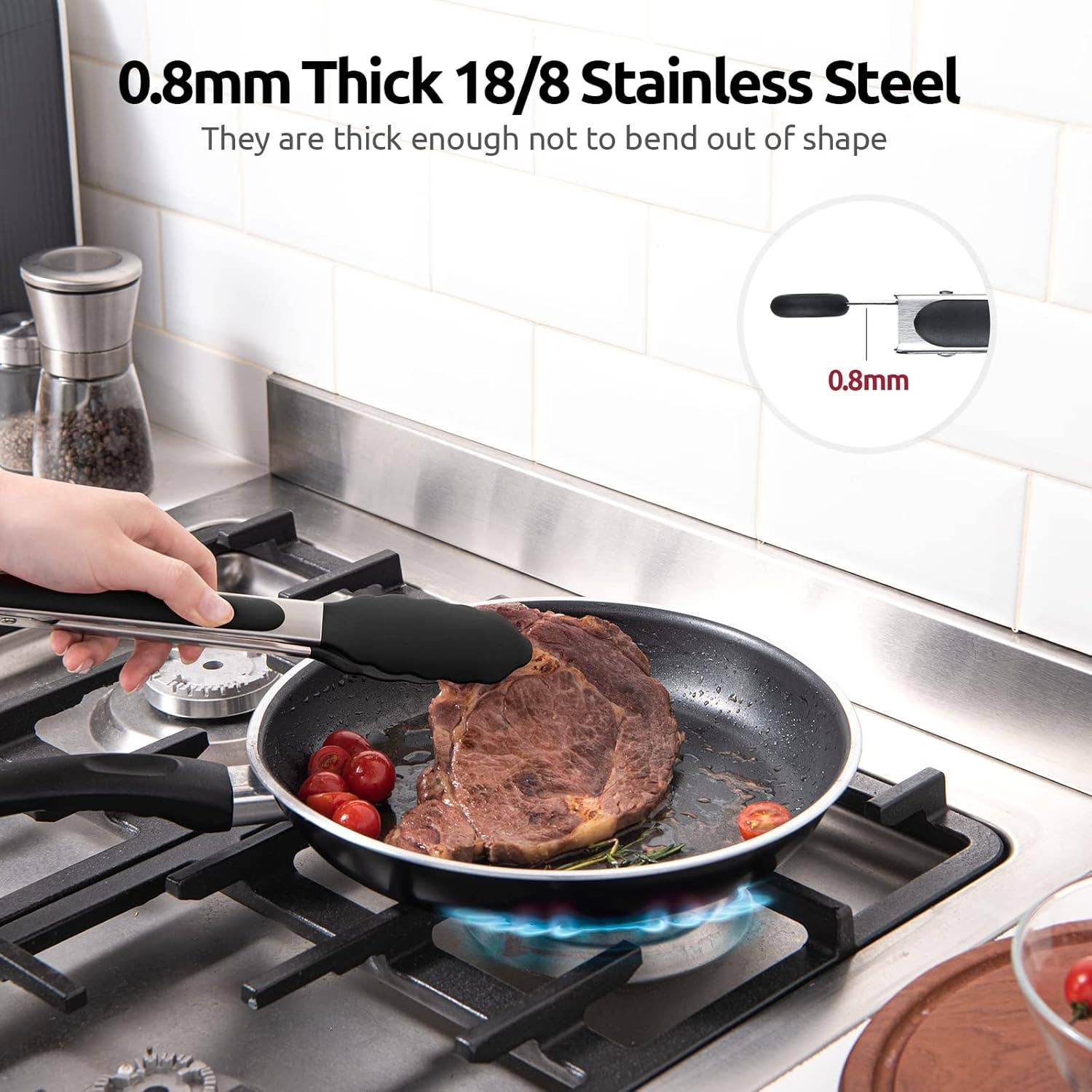 Otterware - Wholesale Kitchen Tong - Silicone Kitchen Tongs – 9" and 12" Heat-Resistant5