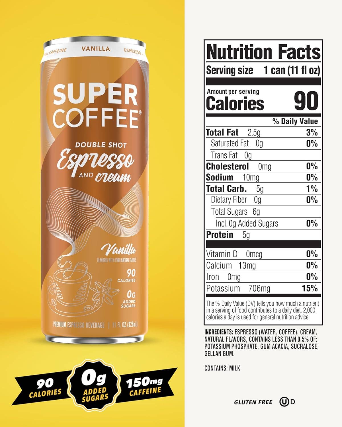 Oasis Snacks - Wholesale Iced Coffee/Cold Brew - SUPER COFFEE Espresso Coffee Drink, 11oz6