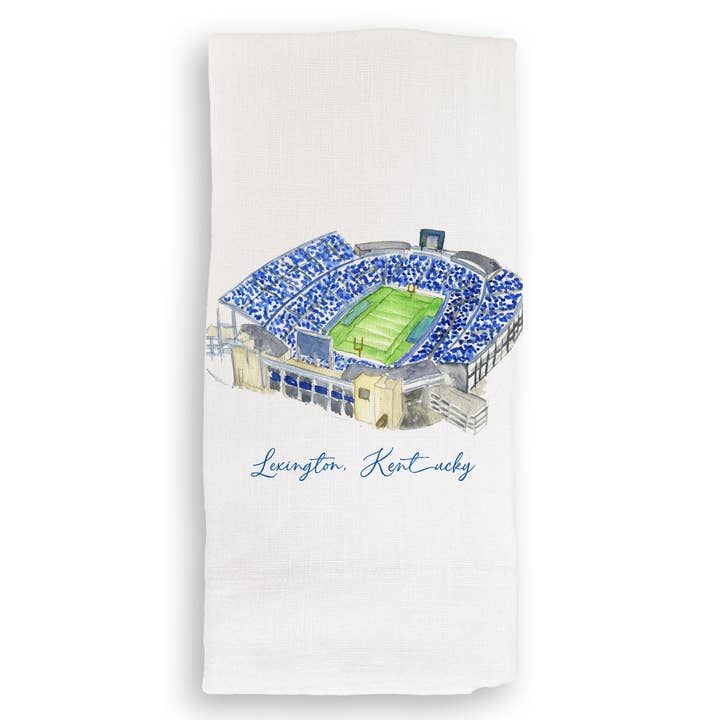 French Graffiti - Wholesale Tea Towel - Lexington, Kentucky Stadium2