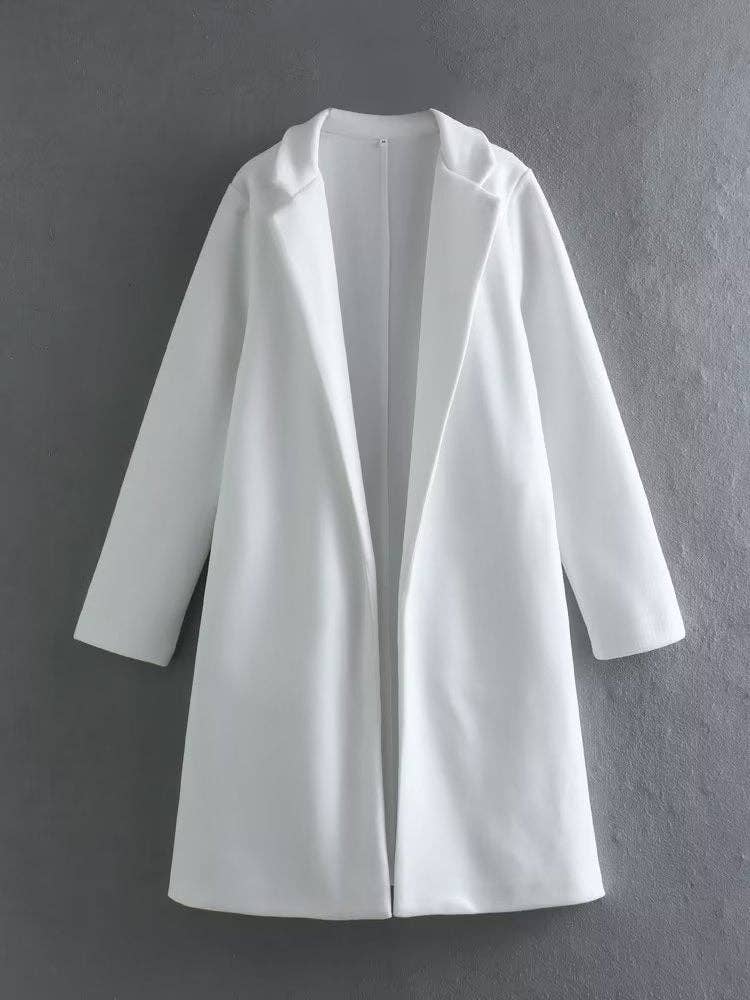 Blak Wardrob – wholesale Coat – Women’s – The Famous Zara Coat Solid Woolen Coats White Label11