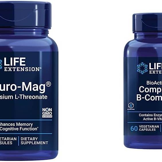 Life Extension Neuro-Mag - L-treonato de magnesio, 90 ultraabsorbeerbare vegetarische capsules, memoria, enfoque y verhoging van de algemene cognitieve prestaties, zonder OMG, zonder gluten voor wholesale door Natures Honest