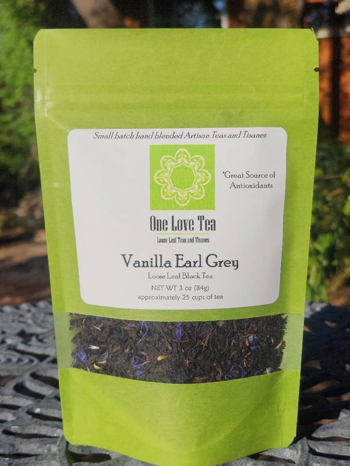 Vanilla Earl Grey Black Tea 3 oz for wholesale by One Love Tea