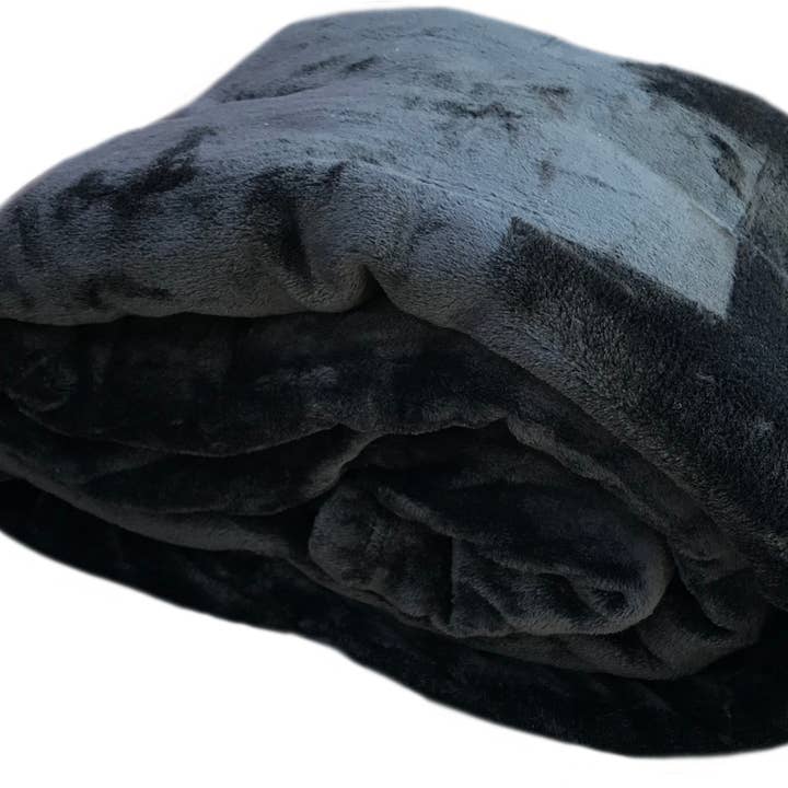home mart goods - Wholesale Bedding Blanket - Black Super Soft Plush Warm Cozy Bed Throw Flannel Blanket2