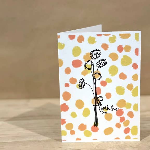 CARTE « Avec amour » pour la vente par Calla Collective